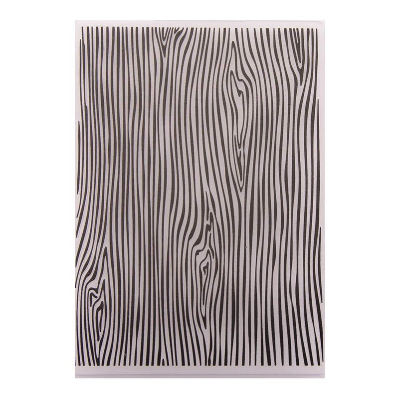 Arrietty Woodgrain Background Plastic Embossing Folders for Card Making Wood Pattern Template Folders for Scrapbooking DIY Album Card Tool Plastic Template Folders - Image 1